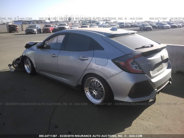 SHHFK7H44HU205577 - 2017 HONDA CIVIC SPORT Srebrny zdjęcie 3