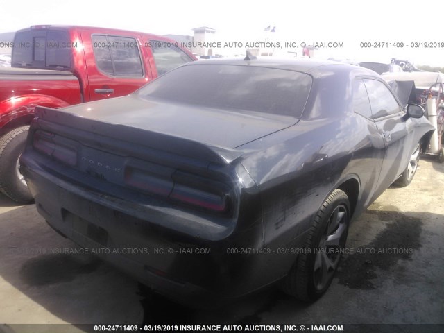 2C3CDZBG9FH723581 - 2015 DODGE CHALLENGER SXT PLUS BLACK photo 4