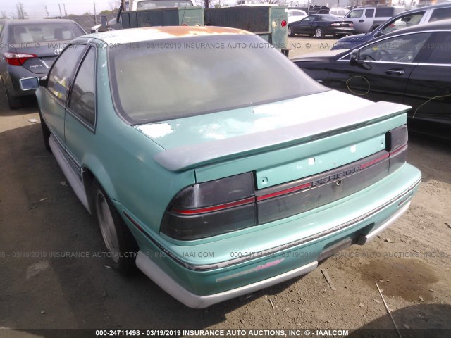 1G1LW14T8LY213508 - 1990 CHEVROLET BERETTA GT TURQUOISE photo 3