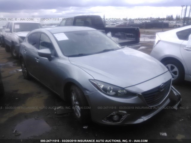 JM1BM1M70E1128993 - 2014 MAZDA 3 GRAND TOURING SILVER photo 1