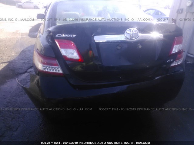 4T1BF3EK2AU059513 - 2010 TOYOTA CAMRY SE/LE/XLE 黑色 照片 6