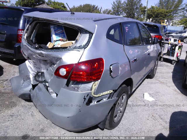 JN8AS5MT6BW165815 - 2011 NISSAN ROGUE S/SV/KROM SILVER photo 4