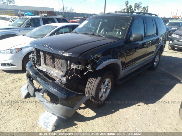 1FMZU63E72ZB25514 - 2002 FORD EXPLORER XLT BLACK photo 2