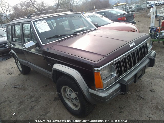 1J4FJ58S9NL167953 - 1992 JEEP CHEROKEE LAREDO BROWN photo 1