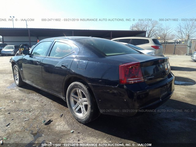 2B3KA43G06H461680 - 2006 DODGE CHARGER SE/SXT Dark Blue photo 3