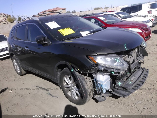 5N1AT2MTXEC857567 - 2014 NISSAN ROGUE S/SL/SV GRAY photo 1