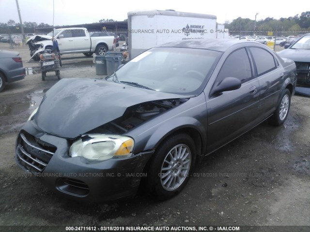 1C3EL46X44N367781 - 2004 CHRYSLER SEBRING LX GRAY photo 2