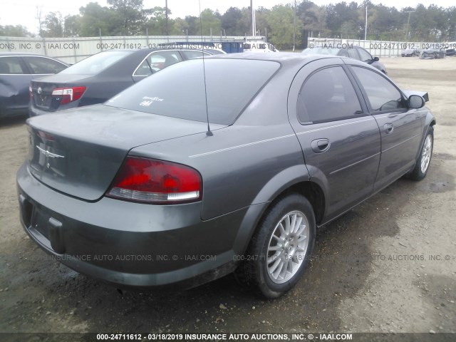 1C3EL46X44N367781 - 2004 CHRYSLER SEBRING LX GRAY photo 4