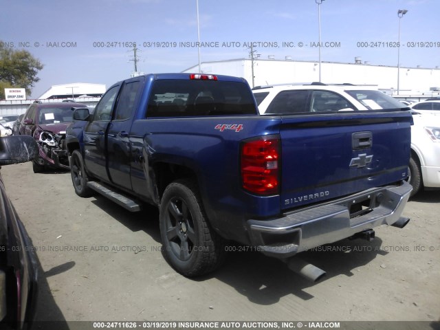 1GCVKRECXEZ194482 - 2014 CHEVROLET SILVERADO K1500 LT BLUE photo 3