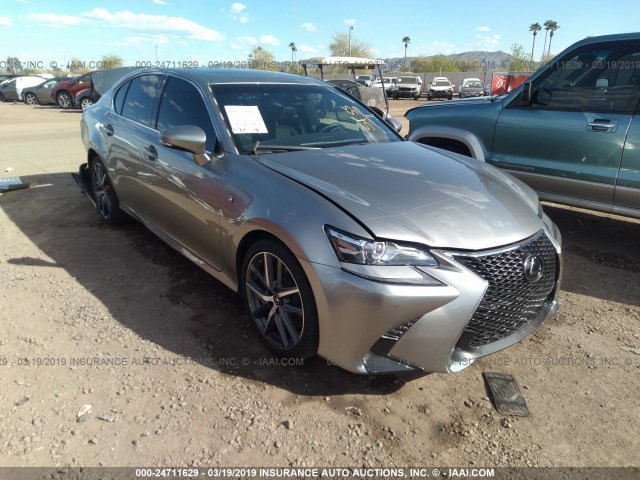 JTHBZ1BL9JA015988 - 2018 LEXUS GS 350/BASE/F SPORT GRAY photo 1