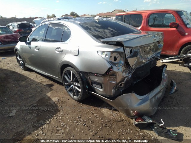 JTHBZ1BL9JA015988 - 2018 LEXUS GS 350/BASE/F SPORT GRAY photo 3