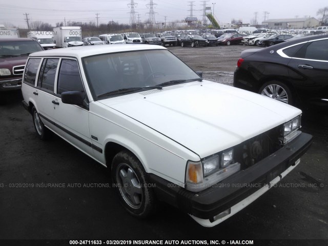 YV1FX8756H1103610 - 1987 VOLVO 740 GLE WHITE photo 1