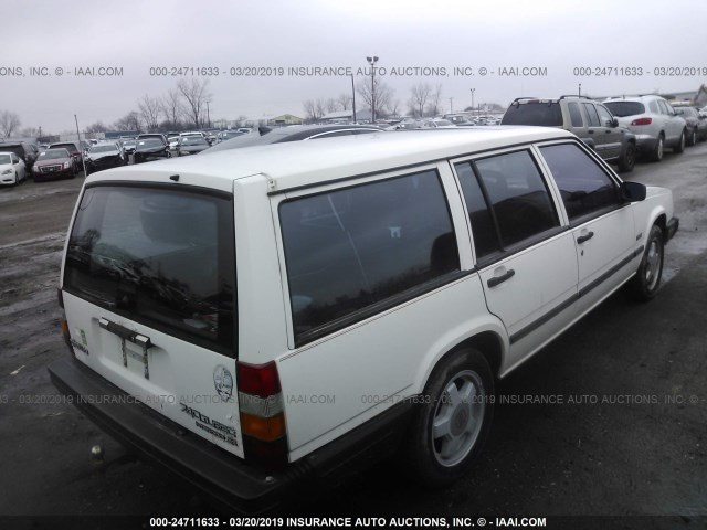 YV1FX8756H1103610 - 1987 VOLVO 740 GLE WHITE photo 4