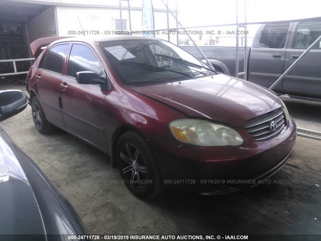 1NXBR32E04Z323919 - 2004 TOYOTA COROLLA CE/LE/S MAROON photo 1