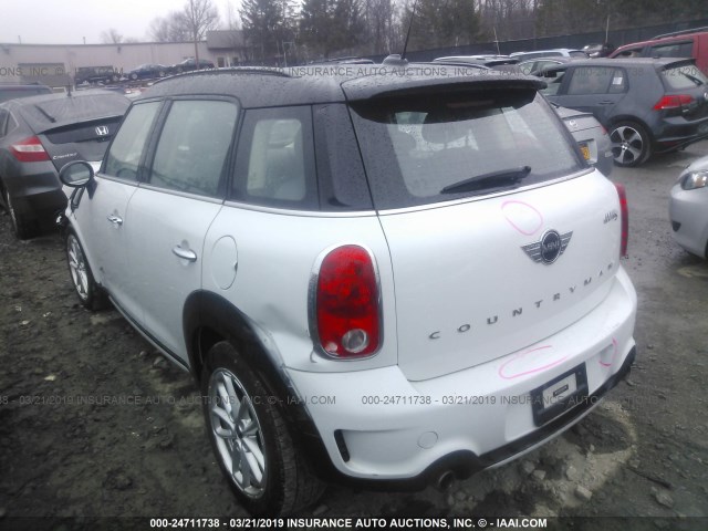 WMWZC5C59FWP46033 - 2015 MINI COOPER S COUNTRYMAN 白色 照片 3