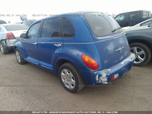 3C4FY58B25T609994 - 2005 CHRYSLER PT CRUISER TOURING BLUE photo 3