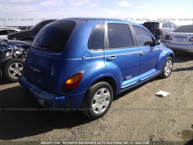 3C4FY58B25T609994 - 2005 CHRYSLER PT CRUISER TOURING BLUE photo 4