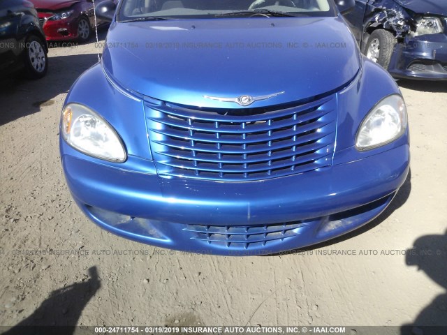 3C4FY58B25T609994 - 2005 CHRYSLER PT CRUISER TOURING BLUE photo 6