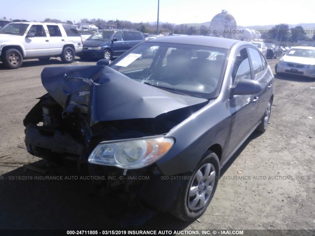 KMHDU46D99U627224 - 2009 HYUNDAI ELANTRA GLS/SE GRAY photo 2