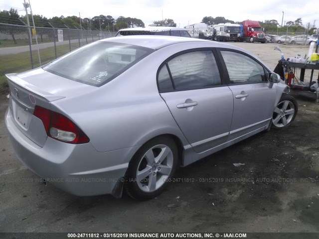 19XFA1F66BE009563 - 2011 HONDA CIVIC LX-S SILVER photo 4