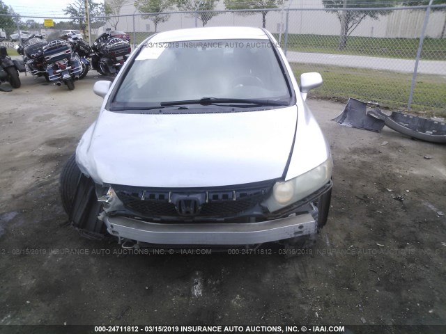 19XFA1F66BE009563 - 2011 HONDA CIVIC LX-S SILVER photo 6