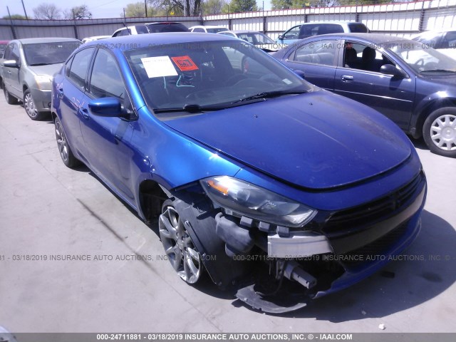 1C3CDFBB7ED677425 - 2014 DODGE DART SXT BLUE photo 1