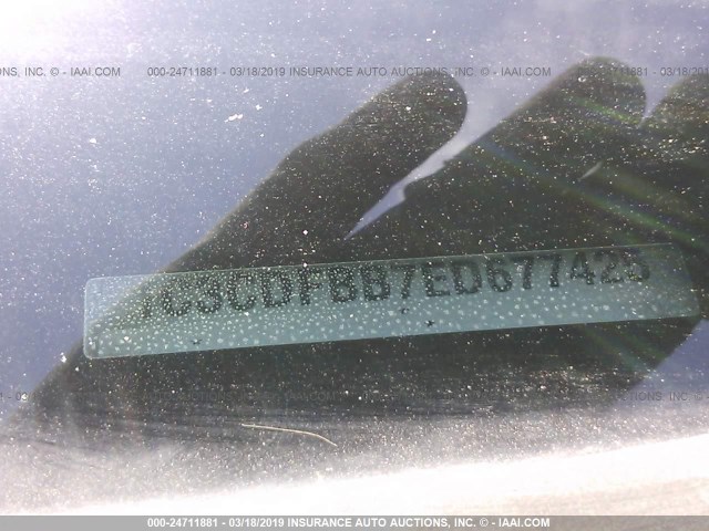 1C3CDFBB7ED677425 - 2014 DODGE DART SXT BLUE photo 9