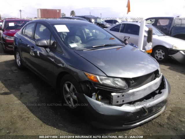 19XFB5F59CE000028 - 2012 HONDA CIVIC NATURAL GAS GRAY photo 1