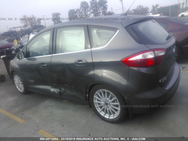 1FADP5CU1FL106348 - 2015 FORD C-MAX PREMIUM SEL GRAY photo 3