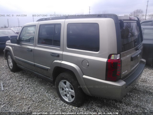 1J8HG48N66C198959 - 2006 JEEP COMMANDER GOLD photo 3