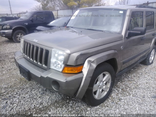 1J8HG48N66C198959 - 2006 JEEP COMMANDER GOLD photo 6
