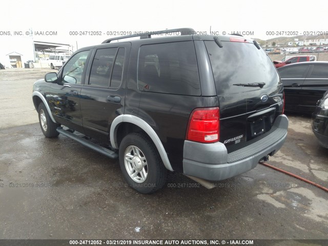 1FMZU62EX2UA28385 - 2002 FORD EXPLORER XLS BLACK photo 3