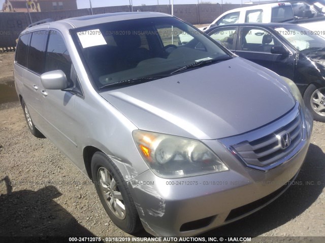 5FNRL38758B012529 - 2008 HONDA ODYSSEY EXL SILVER photo 1