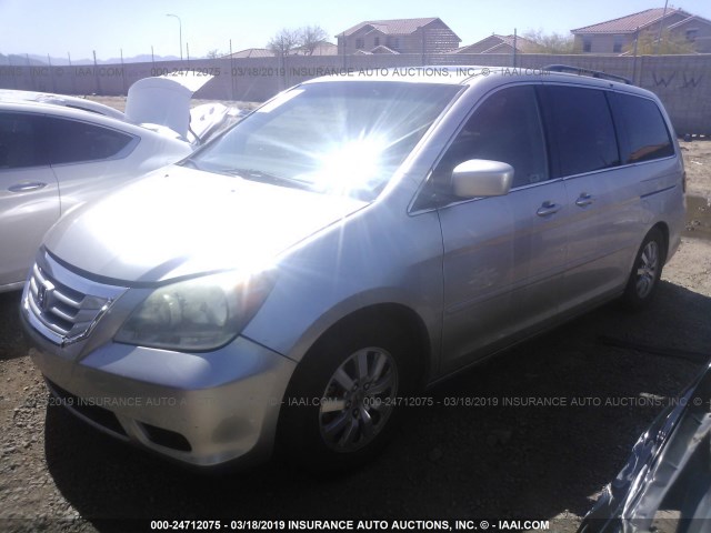 5FNRL38758B012529 - 2008 HONDA ODYSSEY EXL SILVER photo 2