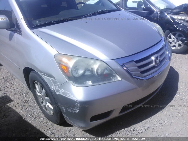 5FNRL38758B012529 - 2008 HONDA ODYSSEY EXL SILVER photo 6