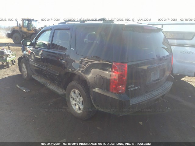 1GKFK13027J324016 - 2007 GMC YUKON BLACK photo 3