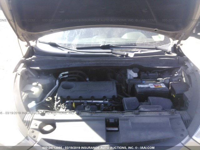 KM8JU3AC0BU262918 - 2011 HYUNDAI TUCSON GLS/LIMITED ნაცრისფერი ფოტო 10