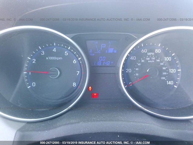 KM8JU3AC0BU262918 - 2011 HYUNDAI TUCSON GLS/LIMITED ნაცრისფერი ფოტო 7