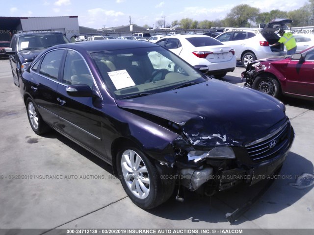 KMHFC46F27A182594 - 2007 HYUNDAI AZERA SE/LIMITED PURPLE photo 1