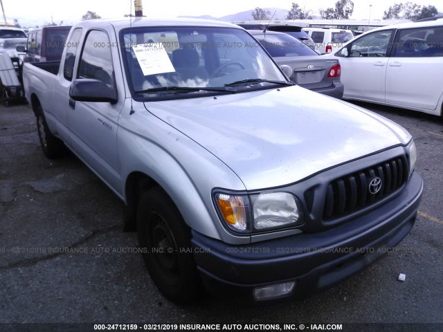 5TEVL52N62Z090891 - 2002 TOYOTA TACOMA XTRACAB SILVER photo 1