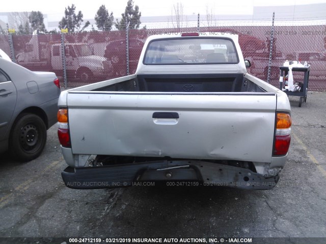 5TEVL52N62Z090891 - 2002 TOYOTA TACOMA XTRACAB SILVER photo 6