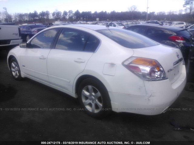 1N4CL21E87C163763 - 2007 NISSAN ALTIMA HYBRID WHITE photo 3