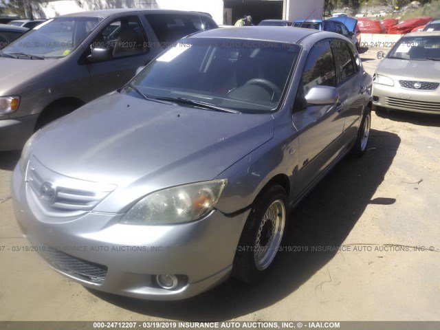 JM1BK144X61433110 - 2006 MAZDA 3 HATCHBACK GRAY photo 2