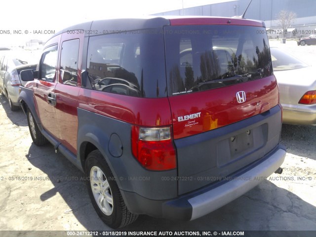 5J6YH28686L015301 - 2006 HONDA ELEMENT EX RED photo 3