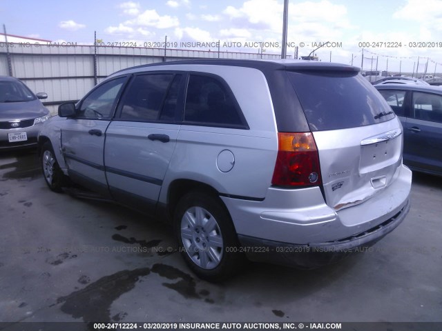 2A8GM48L58R619521 - 2008 CHRYSLER PACIFICA LX SILVER photo 3