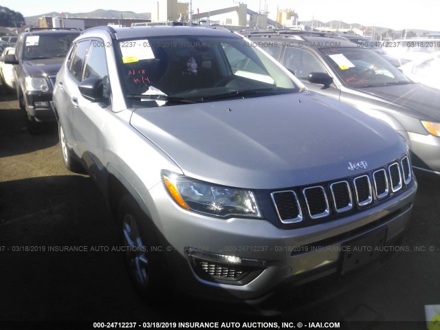 3C4NJCAB9JT488163 - 2018 JEEP COMPASS SPORT GRAY photo 1