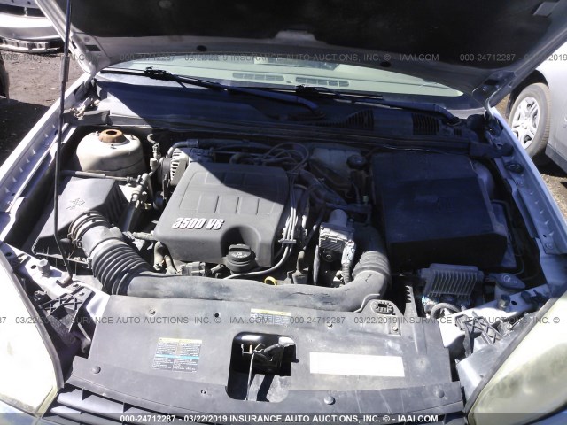 1G1ZT52815F309908 - 2005 CHEVROLET MALIBU LS SILVER photo 10