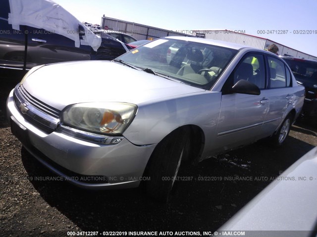 1G1ZT52815F309908 - 2005 CHEVROLET MALIBU LS SILVER photo 2