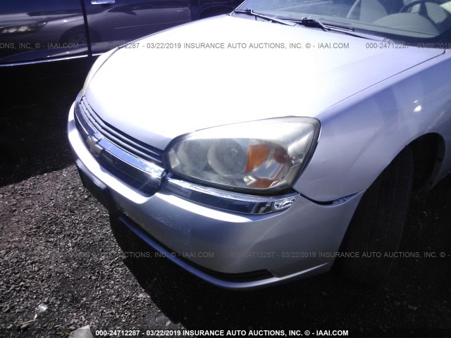 1G1ZT52815F309908 - 2005 CHEVROLET MALIBU LS SILVER photo 6