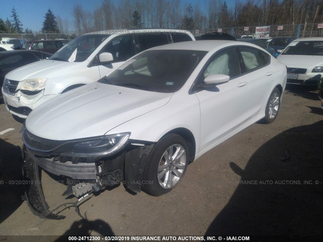 1C3CCCAB7FN734611 - 2015 CHRYSLER 200 LIMITED WHITE photo 2